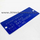 JDM EK3 Civic ViRS VIN Tag